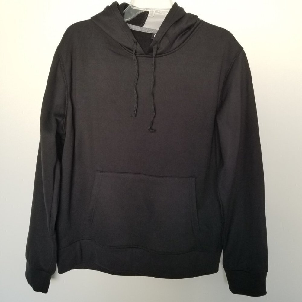 NWT Game Time Black sweatshirt hoodie Grey Accent Size Medium